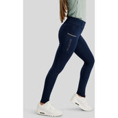 Montar Leggings da Equitazione MoLila Champagne Crystals Junior Navy
