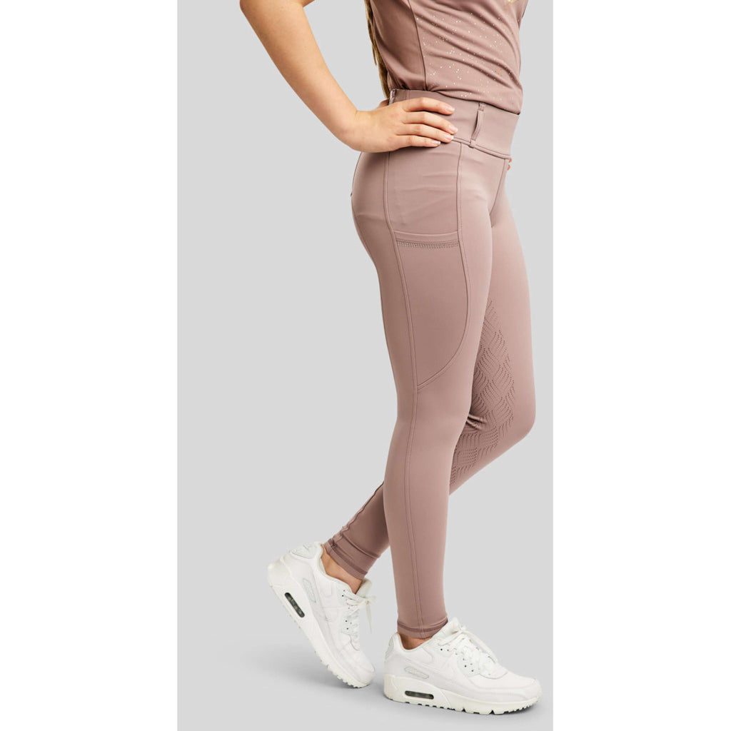 Montar Leggings da Equitazione MOEverlisa Kids Full Grip Blush
