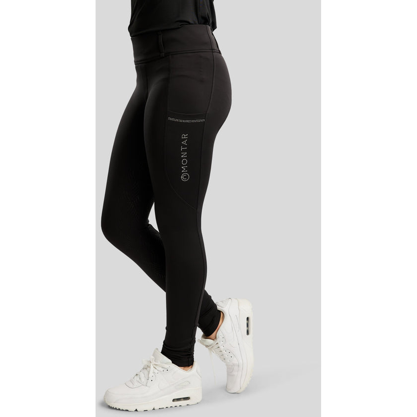 Montar Leggings da Equitazione MOEverlisa Kids Full Grip Nero Montar Leggings da Equitazione MOEverlisa Kids Full Grip Nero