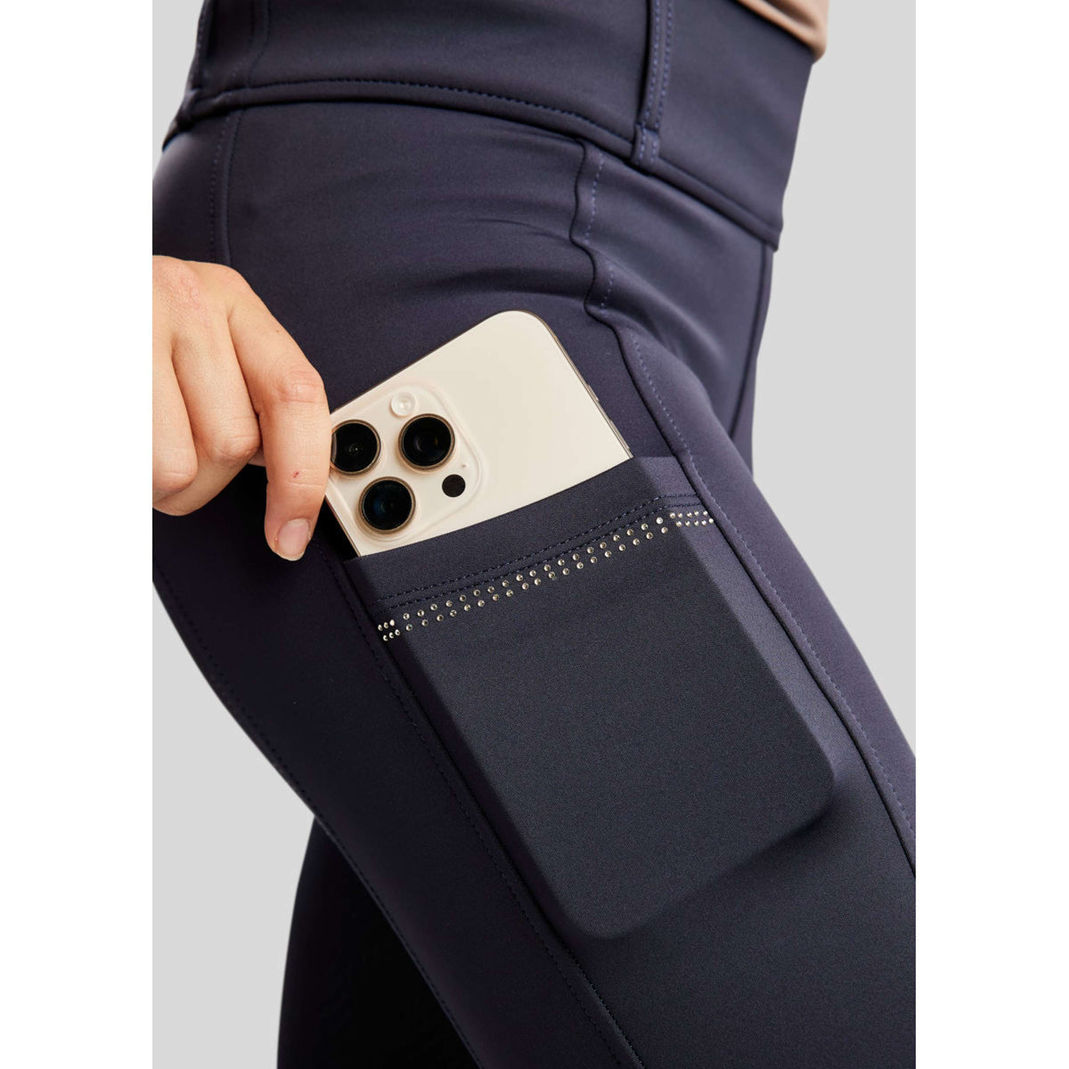 Montar Leggings da Equitazione MOEverlisa Kids Full Grip Navy