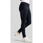 Montar Leggings da Equitazione MoEverline Hybrid Golden Quartz Crystals Kids Full Grip Navy