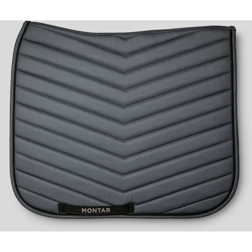 Montar Sottosella Fair Gun Metal Crystals Dressage Grigio