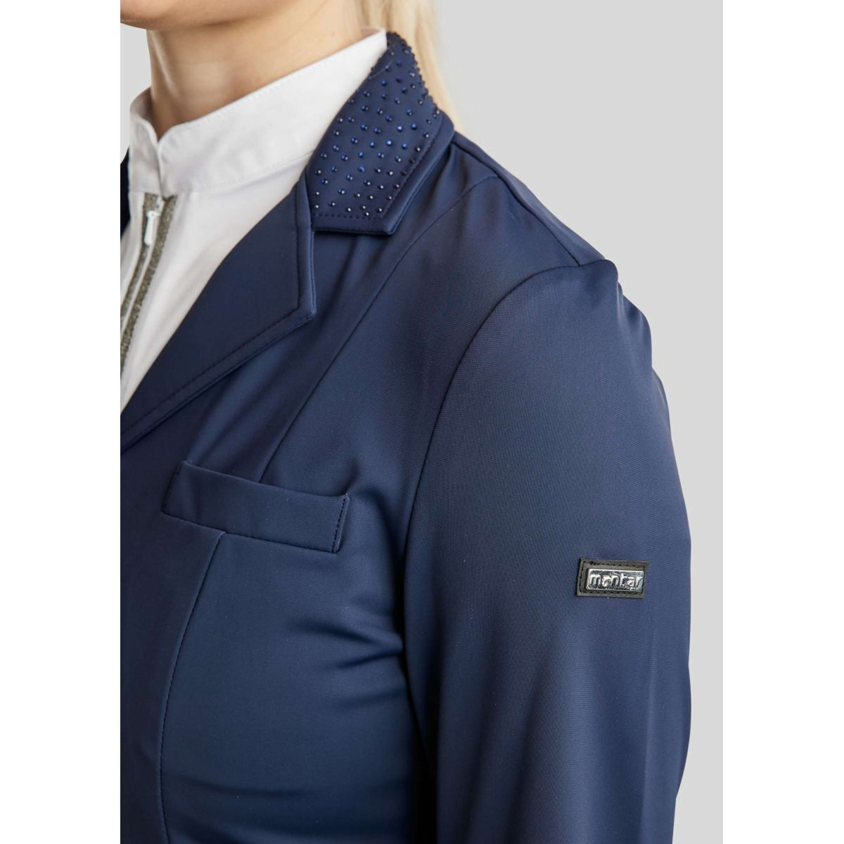 Montar Giacca da Competizione Corta Dressage Navy