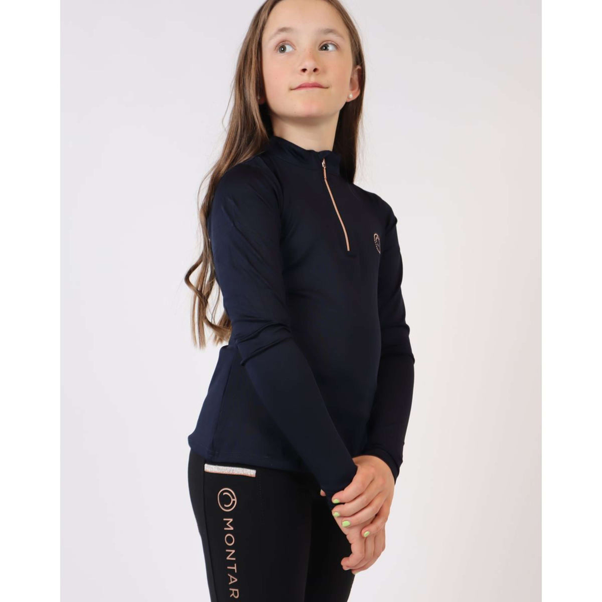 Montar Shirt Everly Rosegold Junior Navy