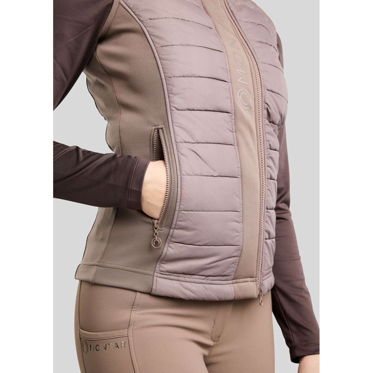 Montar Gilet Emma Quilt Nougat Brown