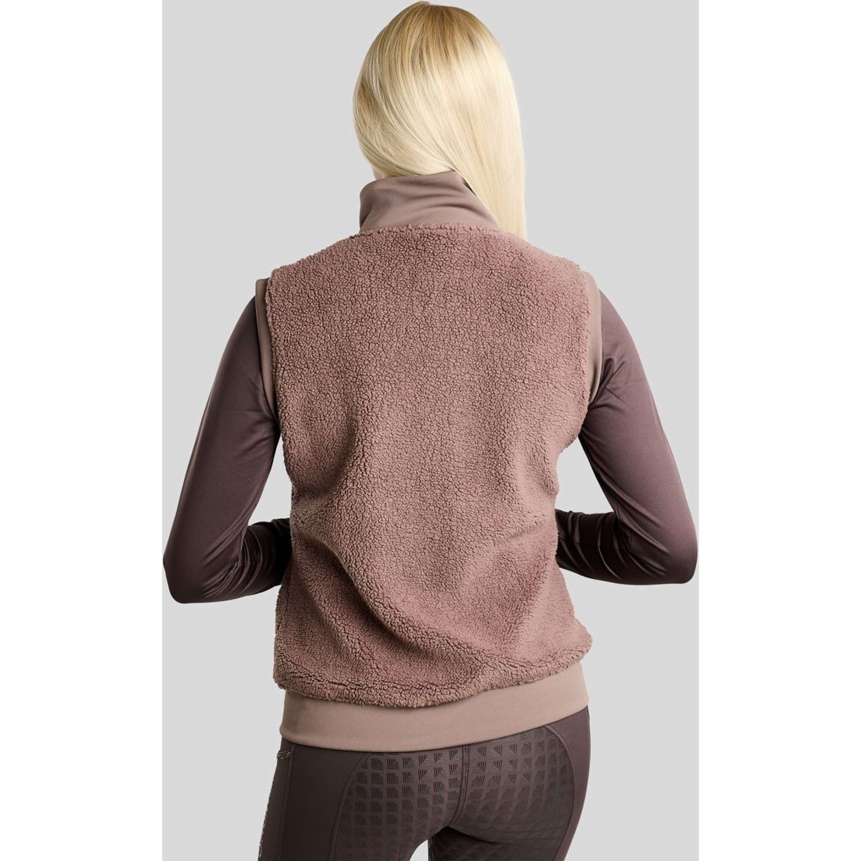 Montar Gilet MoEbba Teddy Pile Golden Quartz Nougat Brown