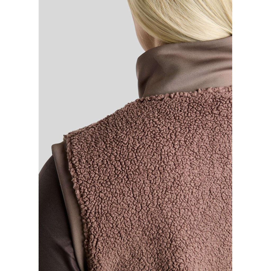 Montar Gilet MoEbba Teddy Pile Golden Quartz Nougat Brown