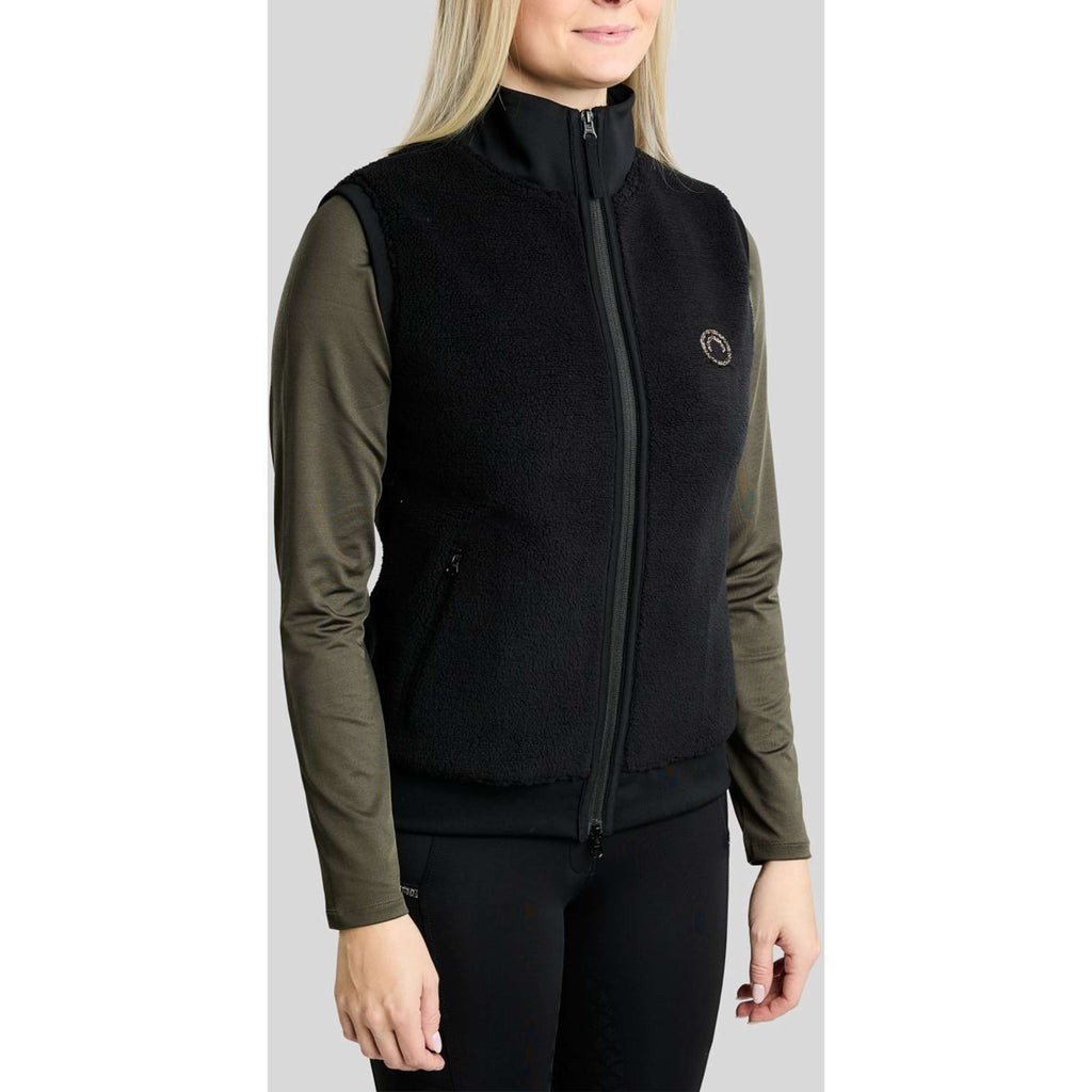 Montar Gilet MoEbba Teddy Pile Golden Quartz Nero