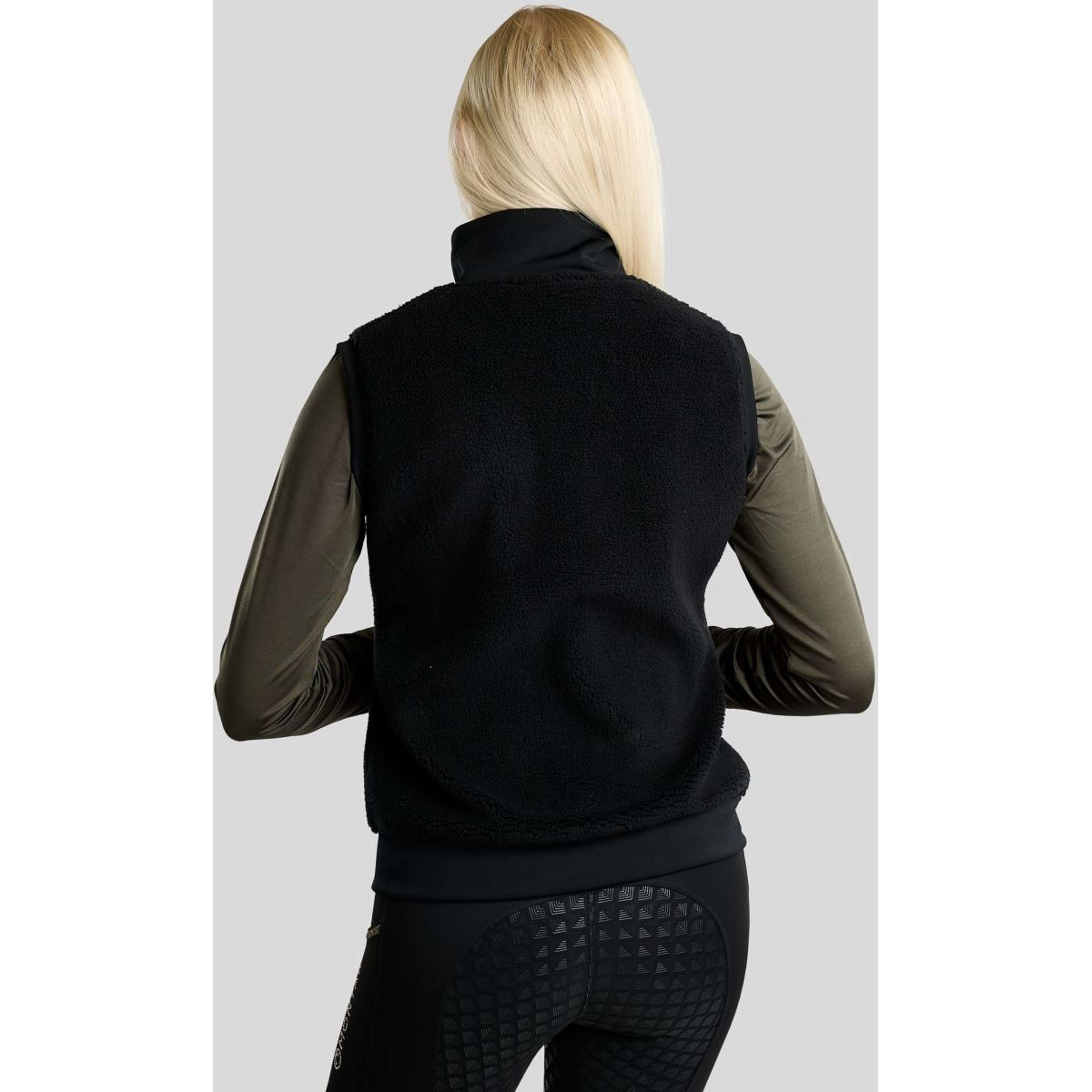 Montar Gilet MoEbba Teddy Pile Golden Quartz Nero