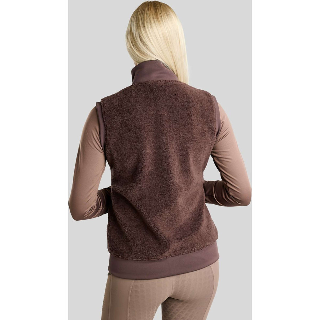 Montar Gilet MoEbba Teddy Pile Golden Quartz Black Peony