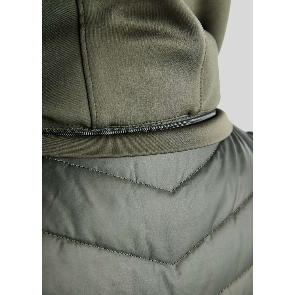 Montar Gilet MoEverline Hybrid Detachable Hood Golden Quartz Crystals Forest Green