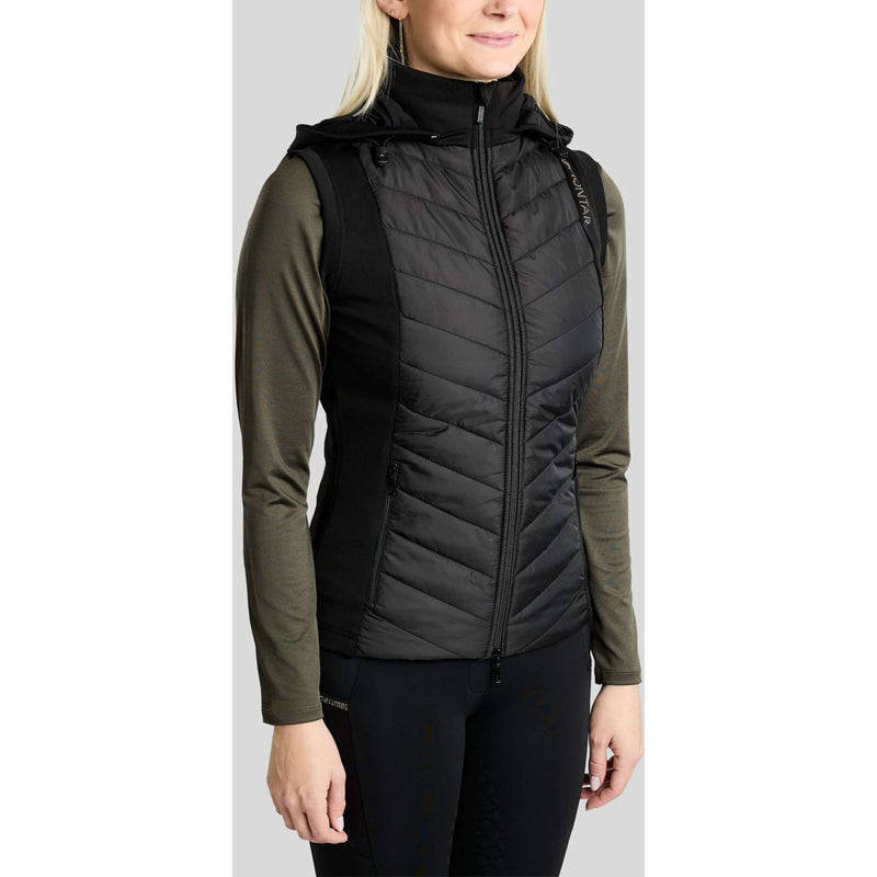 Montar Gilet MoEverline Hybrid Detachable Hood Golden Quartz Crystals Nero