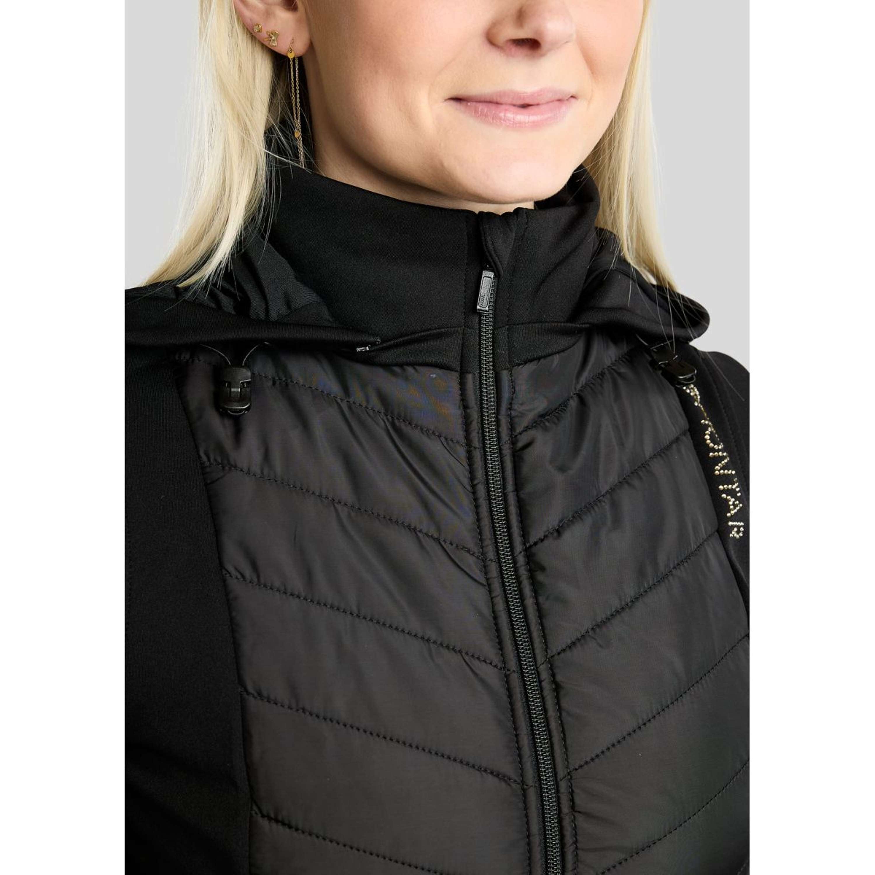 Montar Gilet MoEverline Hybrid Detachable Hood Golden Quartz Crystals Nero