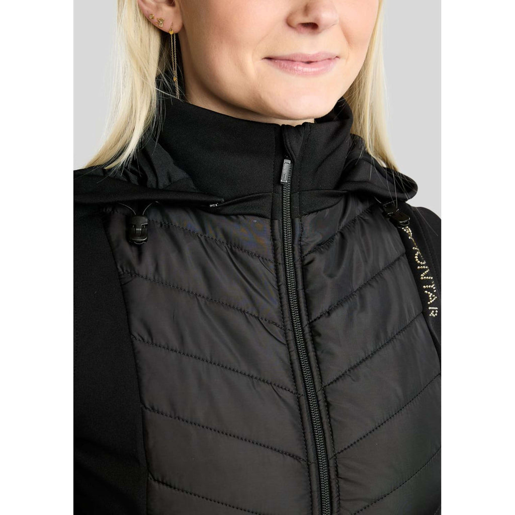 Montar Gilet MoEverline Hybrid Detachable Hood Golden Quartz Crystals Nero