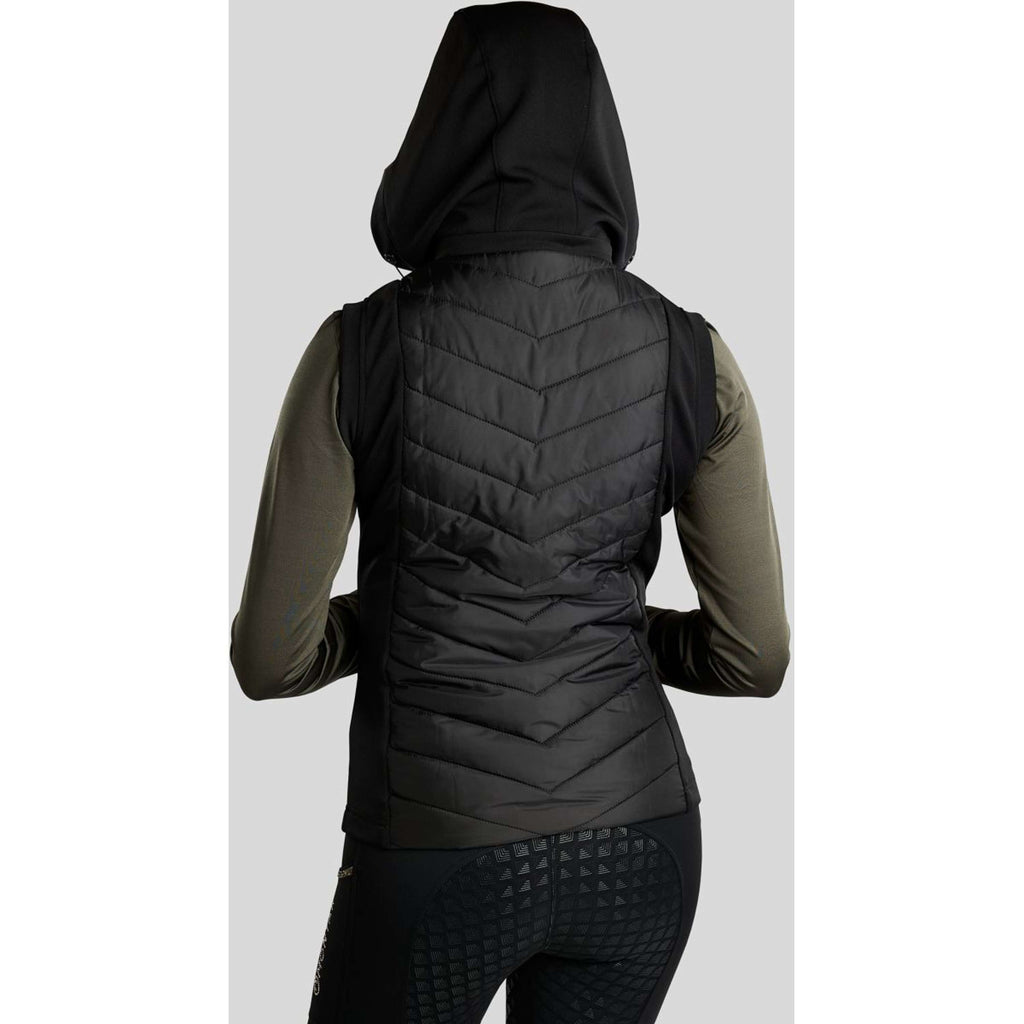 Montar Gilet MoEverline Hybrid Detachable Hood Golden Quartz Crystals Nero