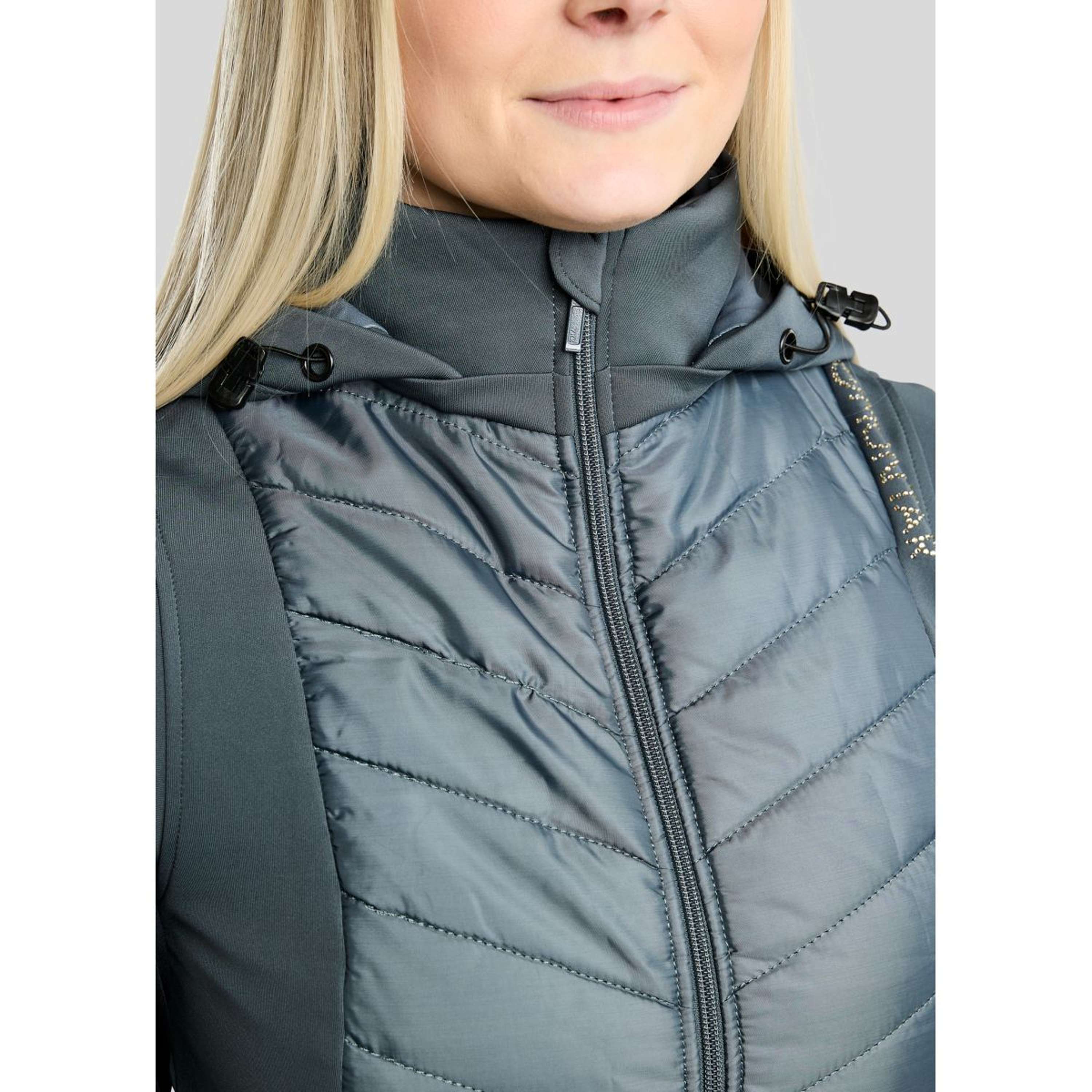 Montar Gilet MoEverline Hybrid Detachable Hood Golden Quartz Crystals Dark Slate