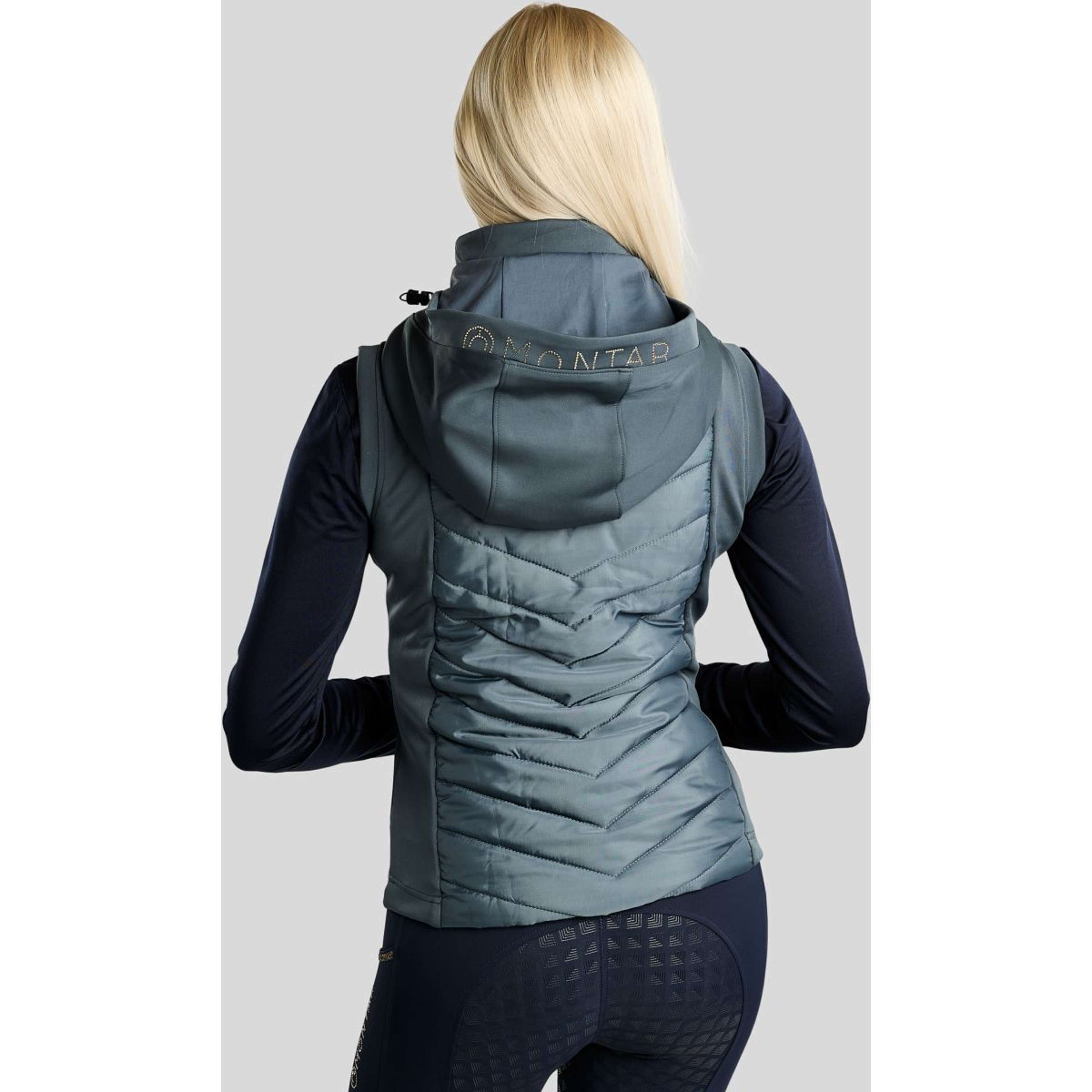 Montar Gilet MoEverline Hybrid Detachable Hood Golden Quartz Crystals Dark Slate