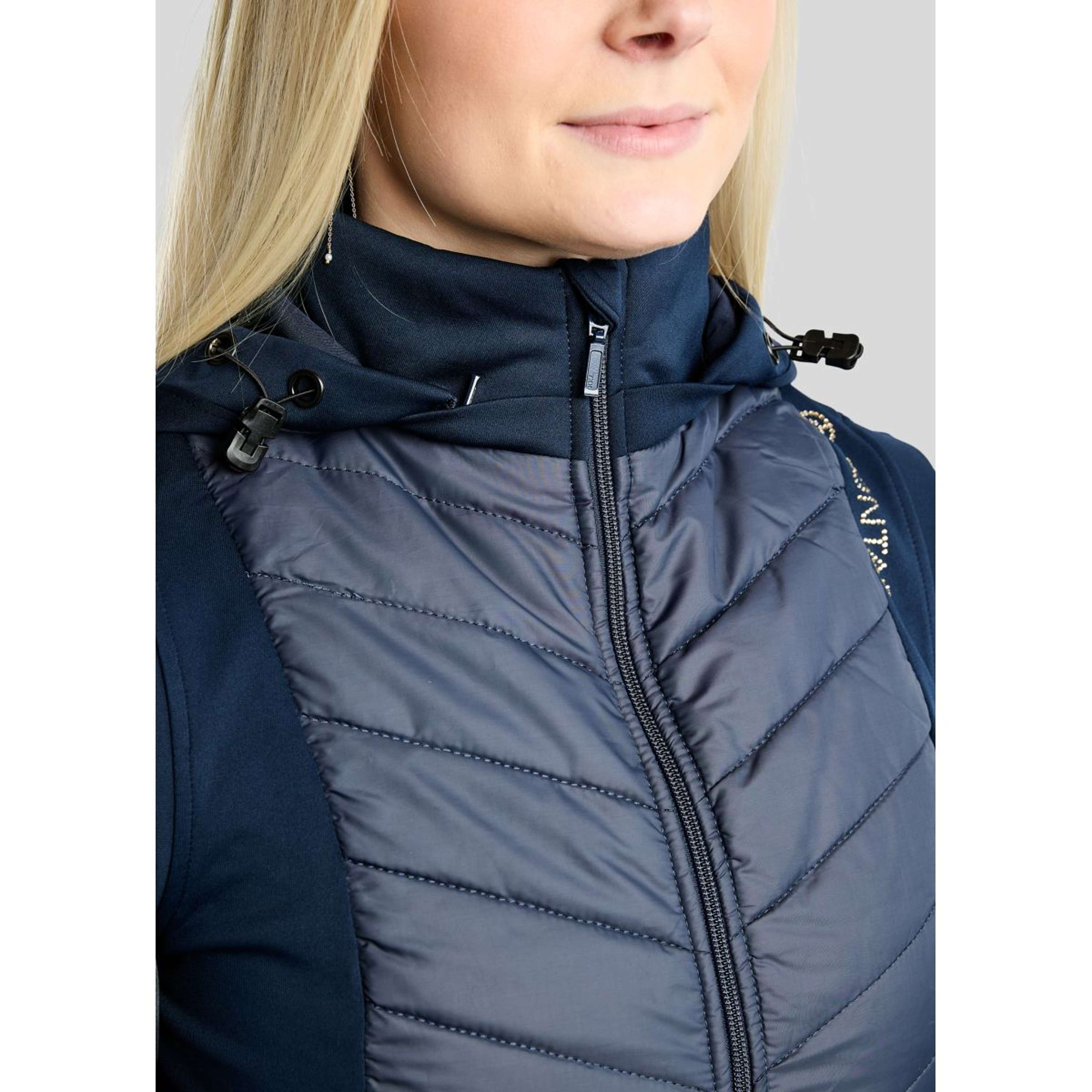 Montar Gilet MoEverline Hybrid Detachable Hood Golden Quartz Crystals Navy