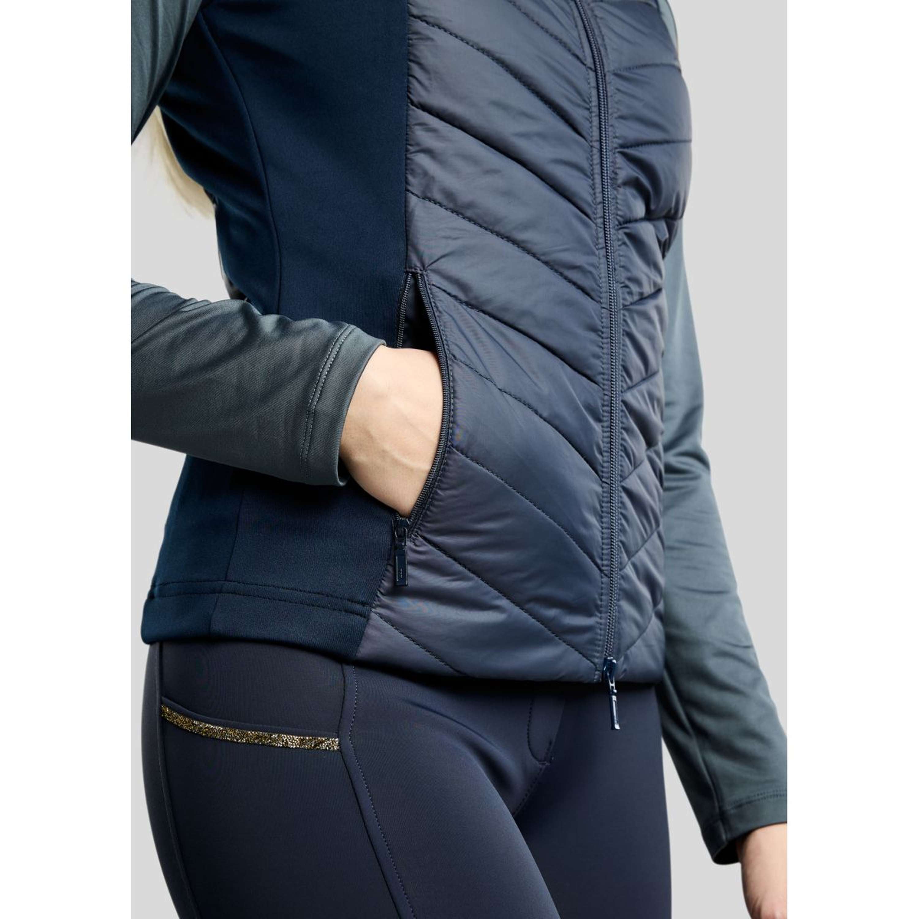 Montar Gilet MoEverline Hybrid Detachable Hood Golden Quartz Crystals Navy