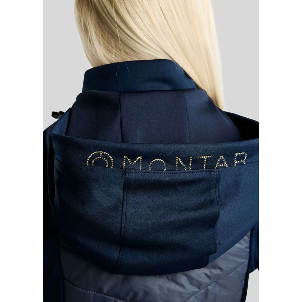 Montar Gilet MoEverline Hybrid Detachable Hood Golden Quartz Crystals Navy