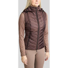Montar Gilet MoEverline Hybrid Detachable Hood Golden Quartz Crystals Black Peony