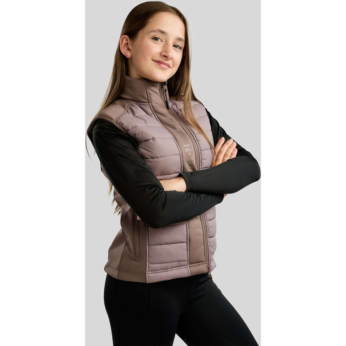 Montar Gilet Emma Quilt Kids Nougat Brown