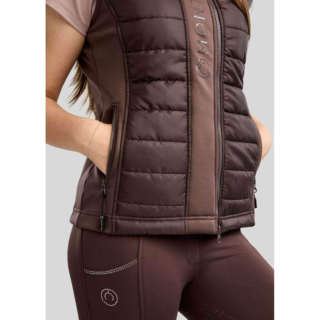 Montar Gilet Emma Quilt Kids Black Peony
