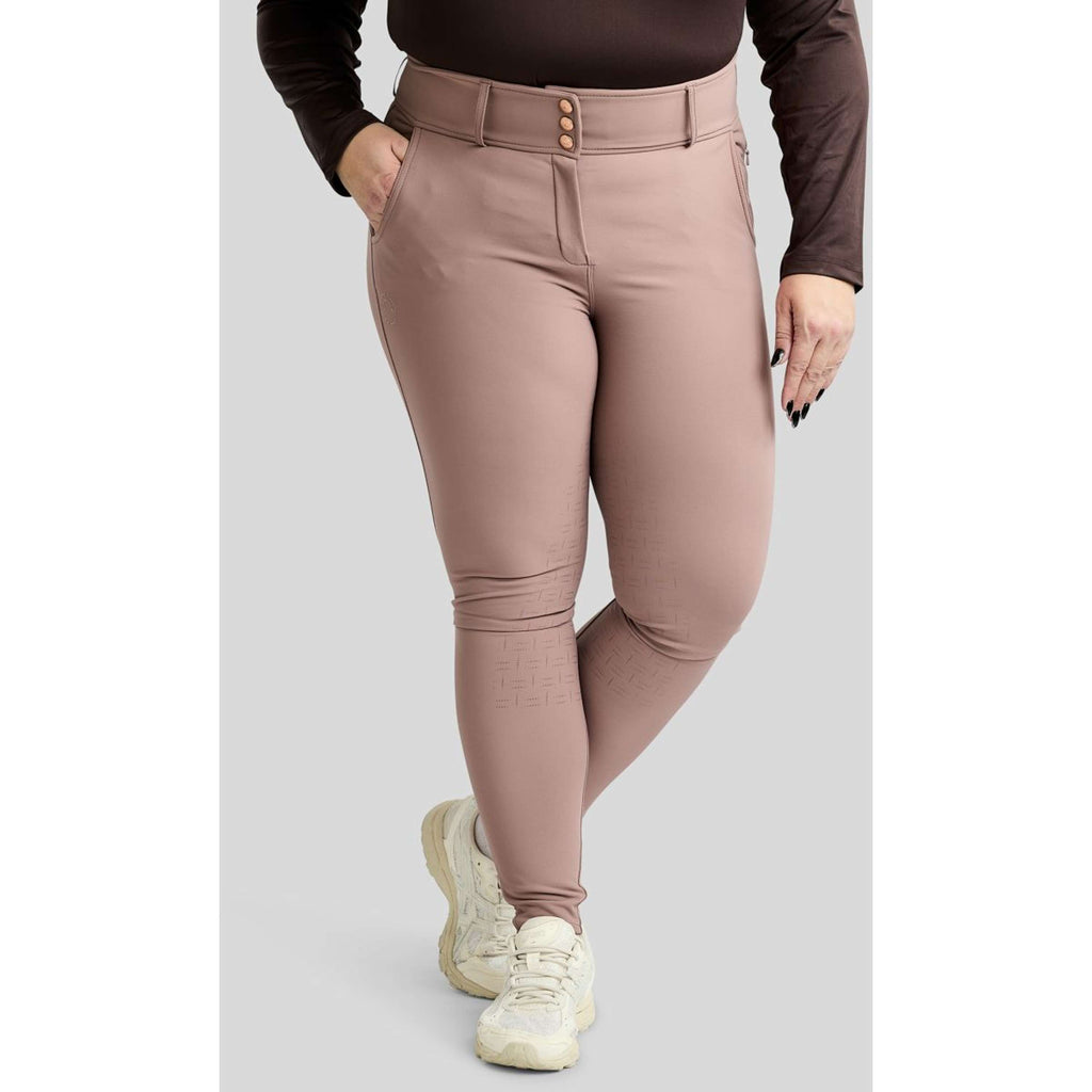 Montar Pantaloni da Equitazione Briella Curve Dusty Rose