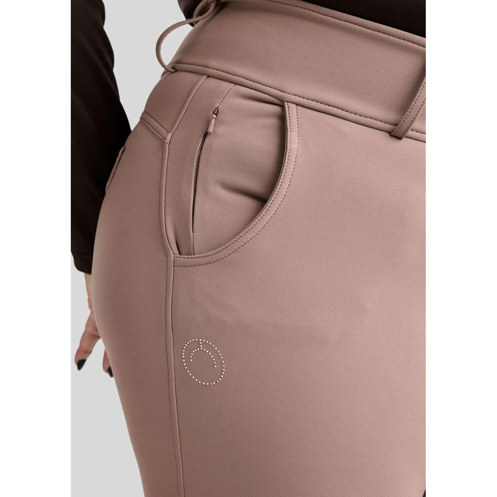Montar Pantaloni da Equitazione Briella Curve Dusty Rose