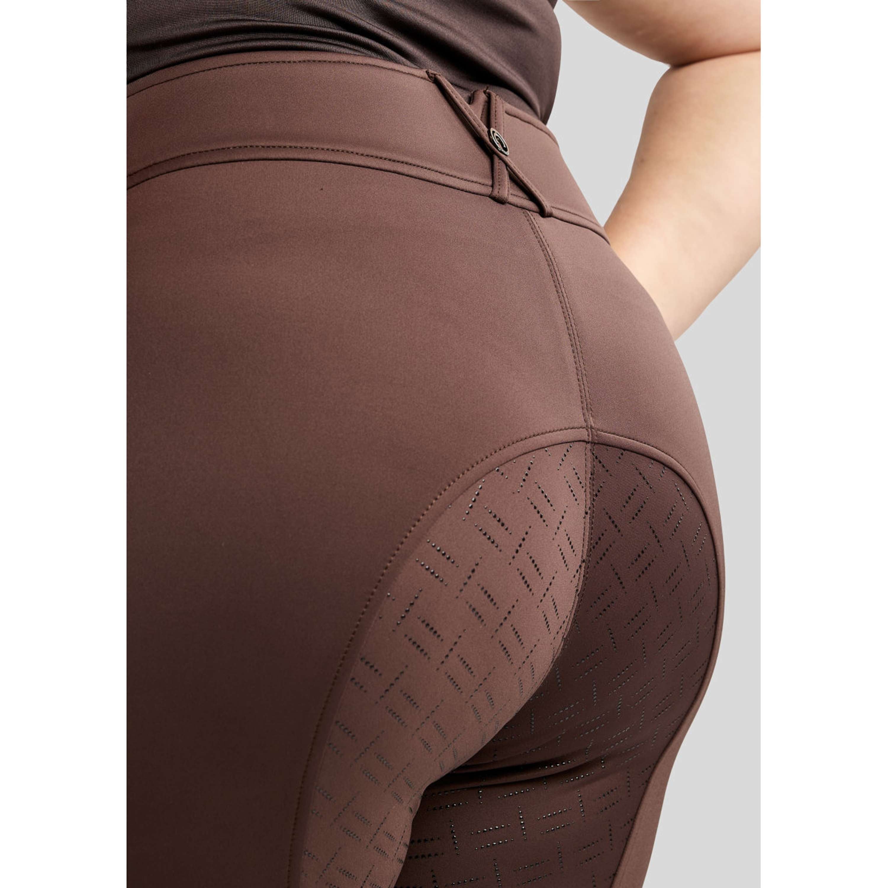 Montar Pantaloni da Equitazione MoFlair 360 Performance Curve Marrone