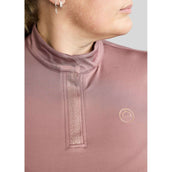 Montar Maglia Briella Rosegold Crystals Curve Maniche Lunghe Dusty Rose