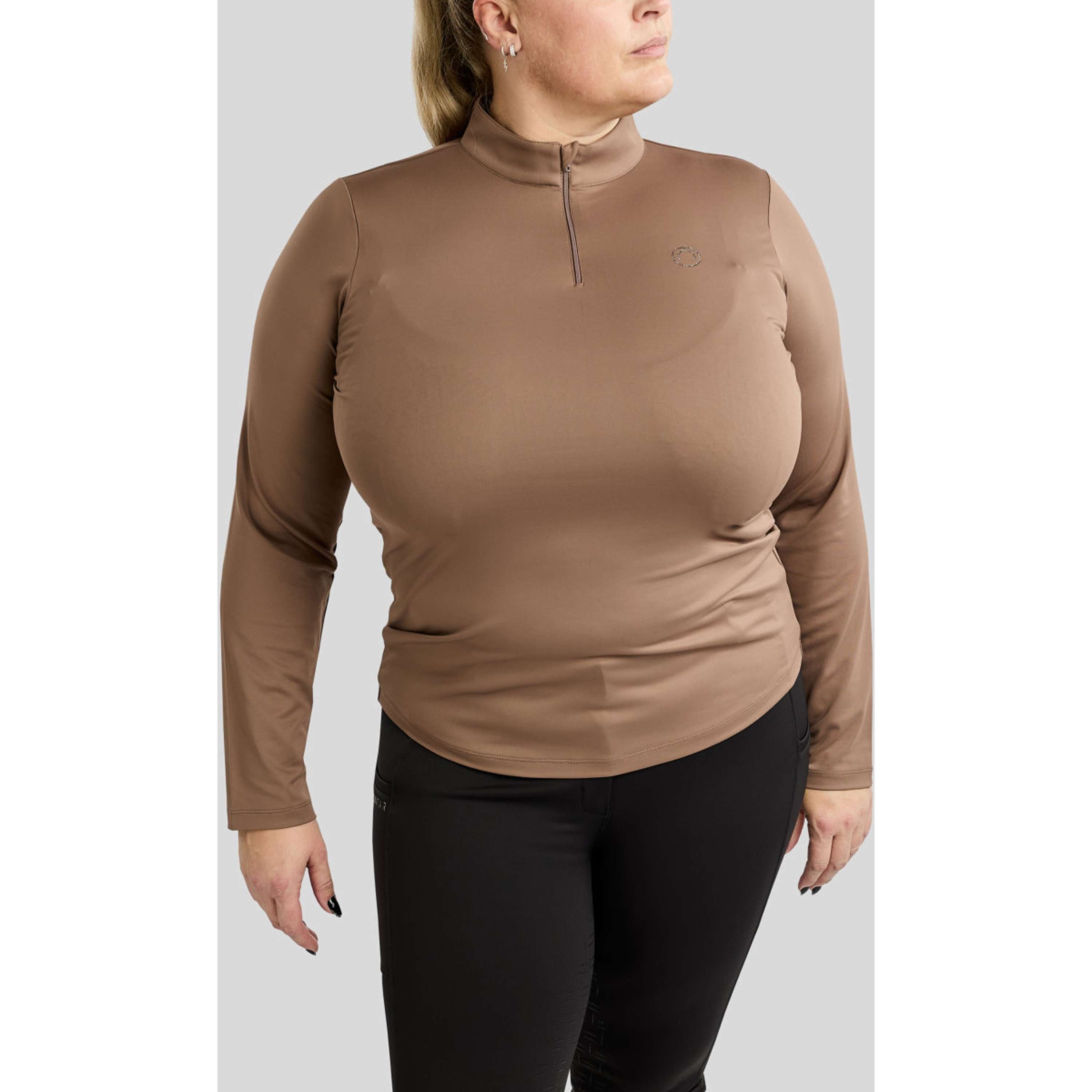 Montar Maglia MoFlair Curve Maniche Lunghe Nougat Brown