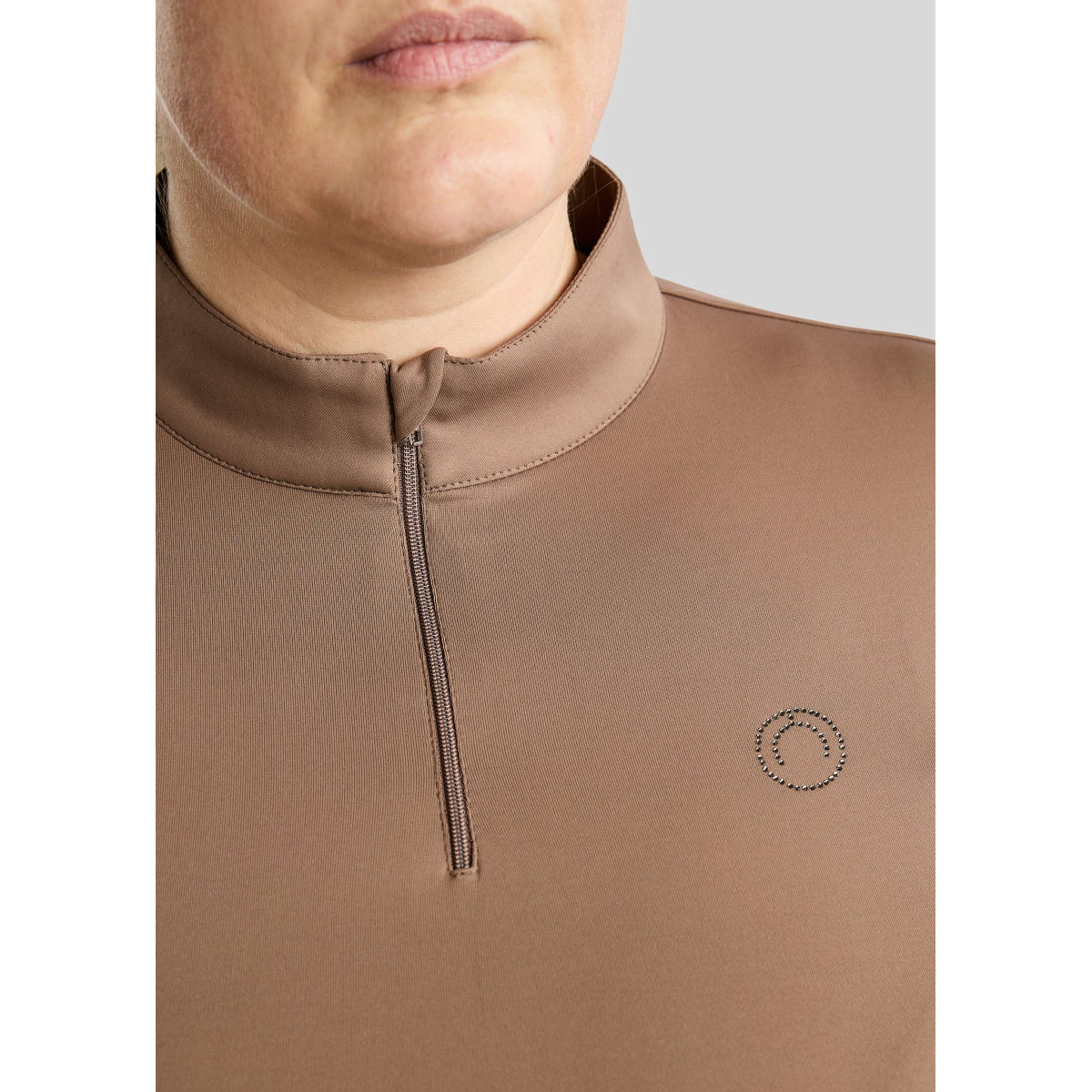 Montar Maglia MoFlair Curve Maniche Lunghe Nougat Brown