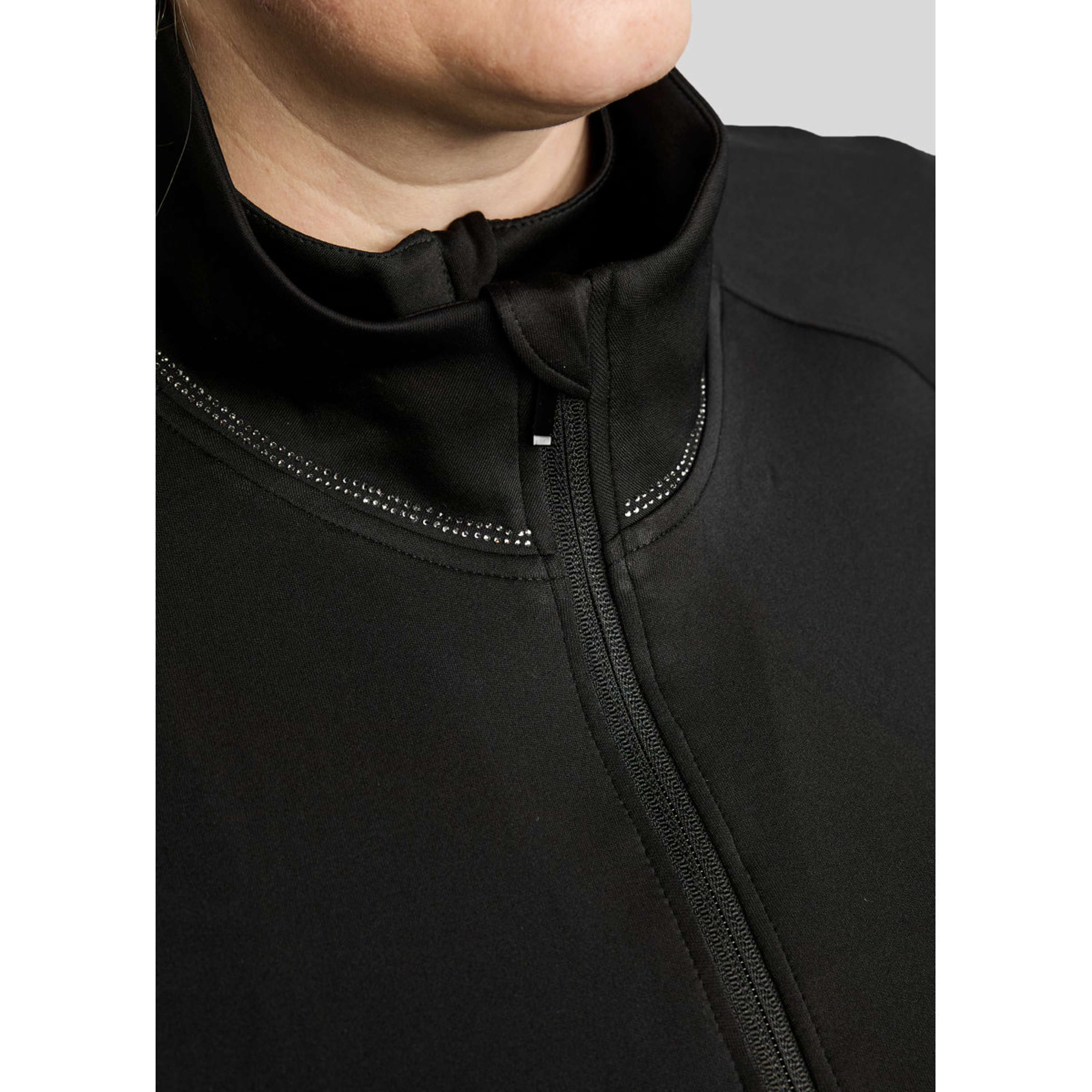 Montar Felpa con cappuccio e zip MoFlair Curve Nero