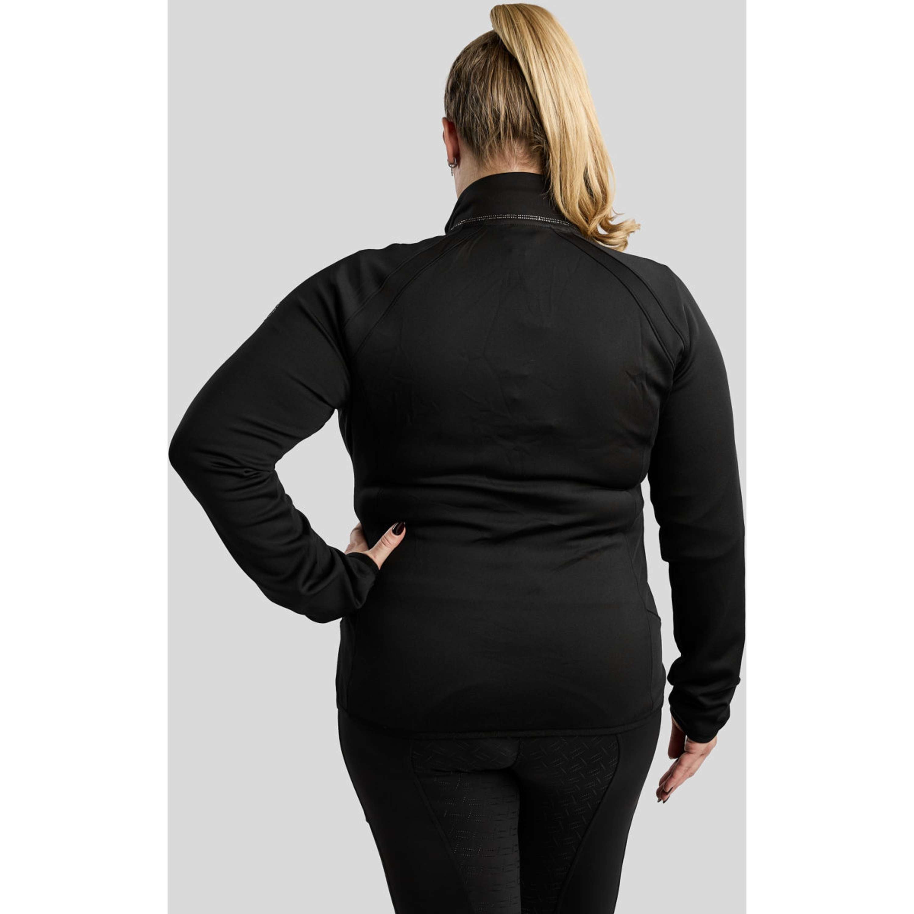 Montar Felpa con cappuccio e zip MoFlair Curve Nero