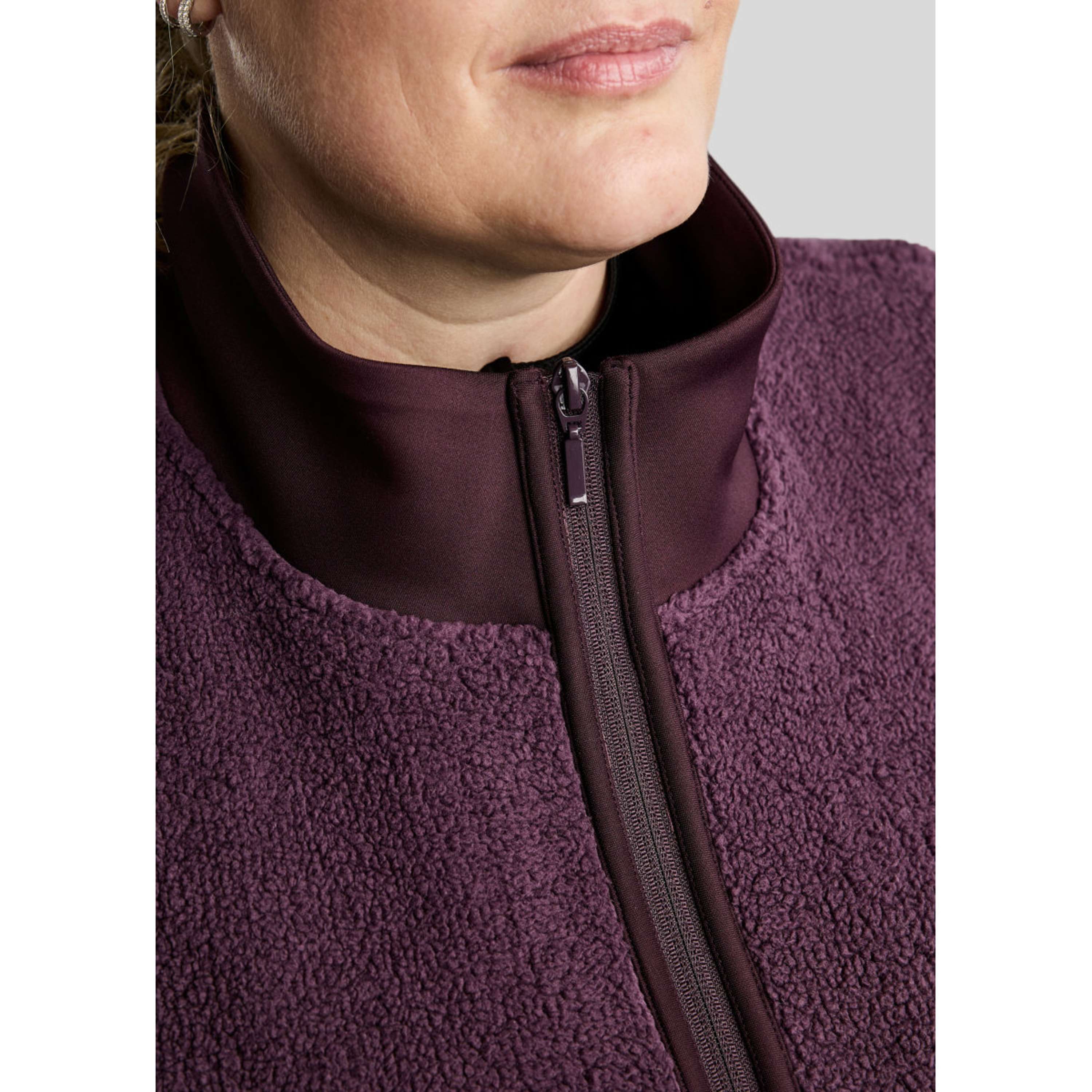 Montar Felpa con cappuccio e zip MoFia Curve Teddy Fig