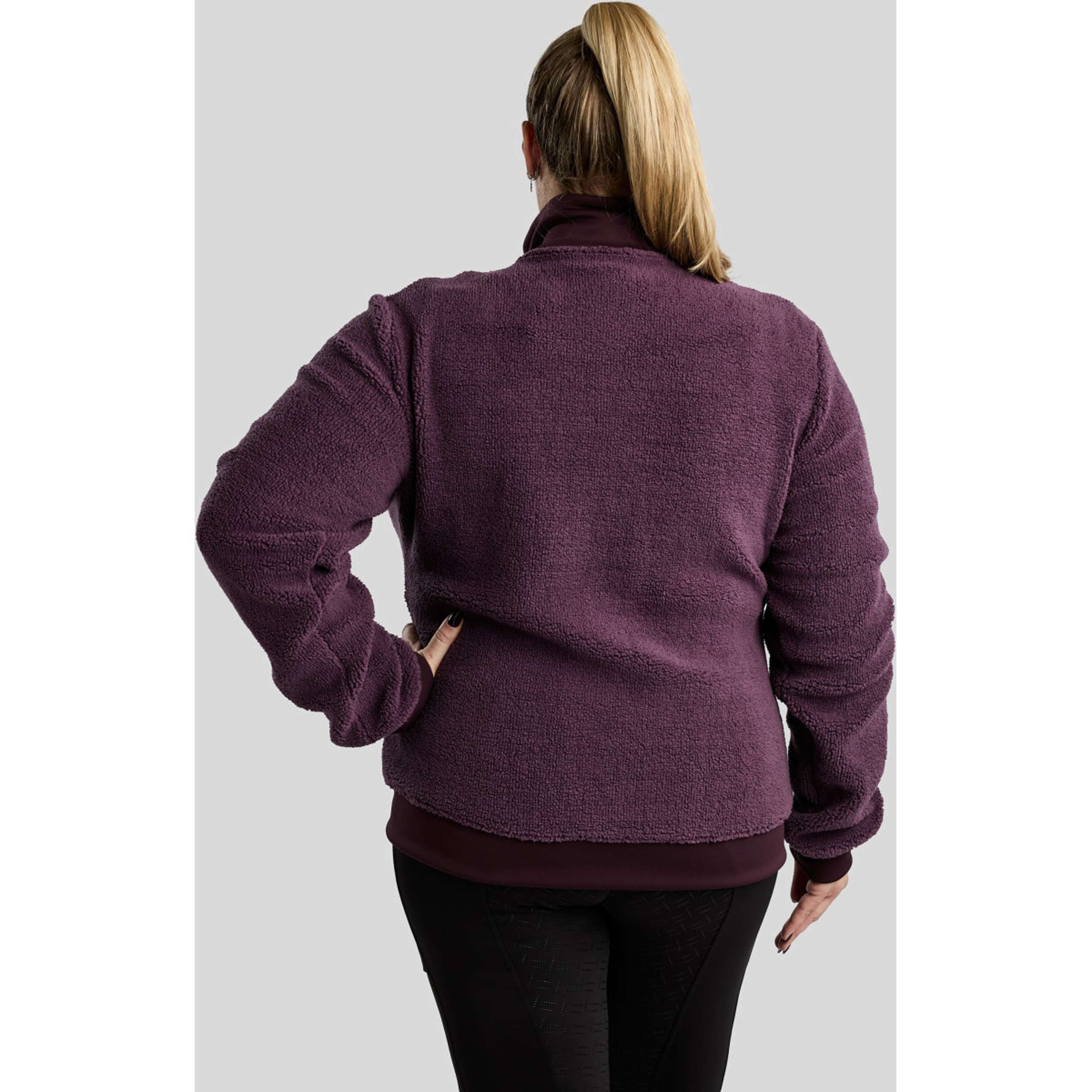 Montar Felpa con cappuccio e zip MoFia Curve Teddy Fig