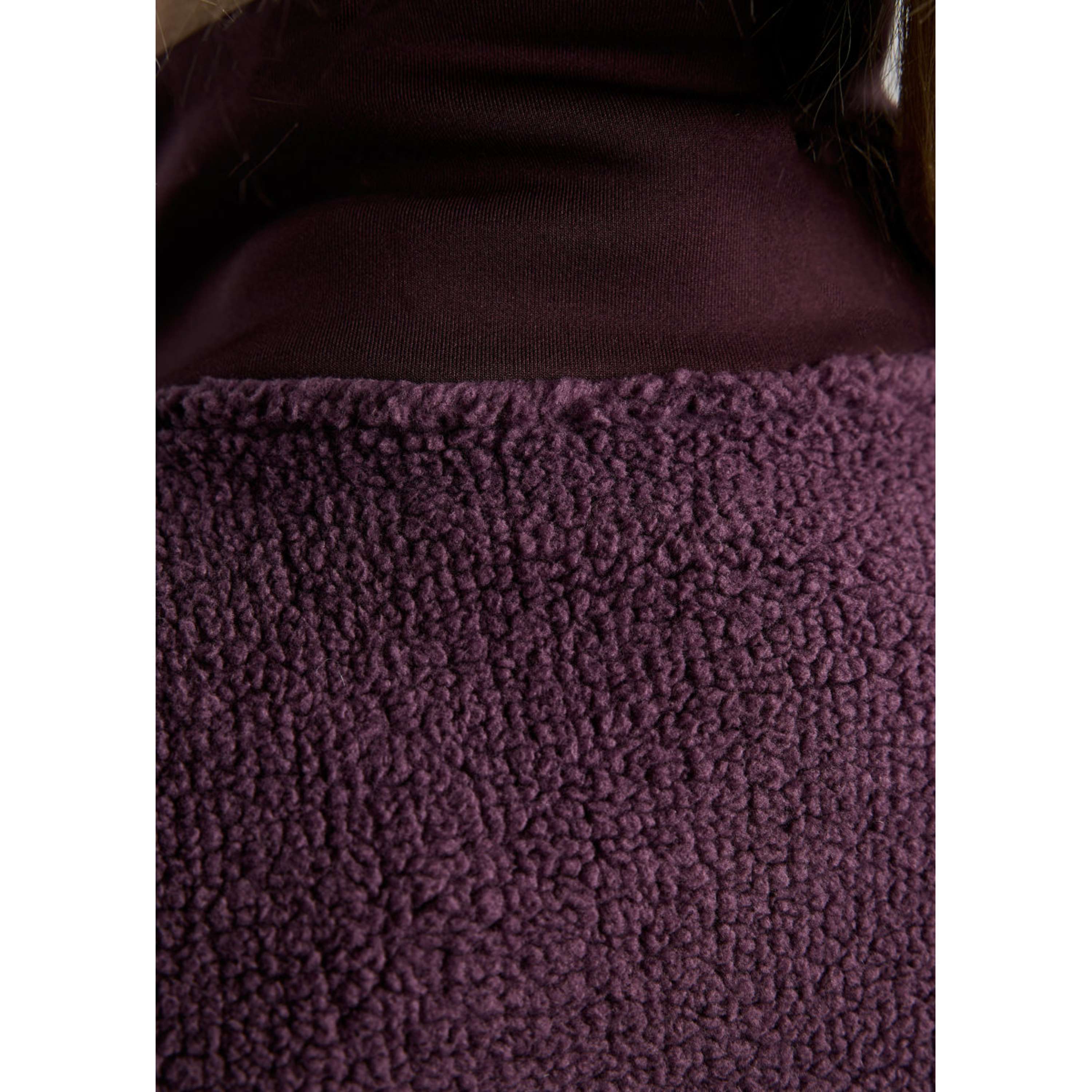 Montar Felpa con cappuccio e zip MoFia Curve Teddy Fig