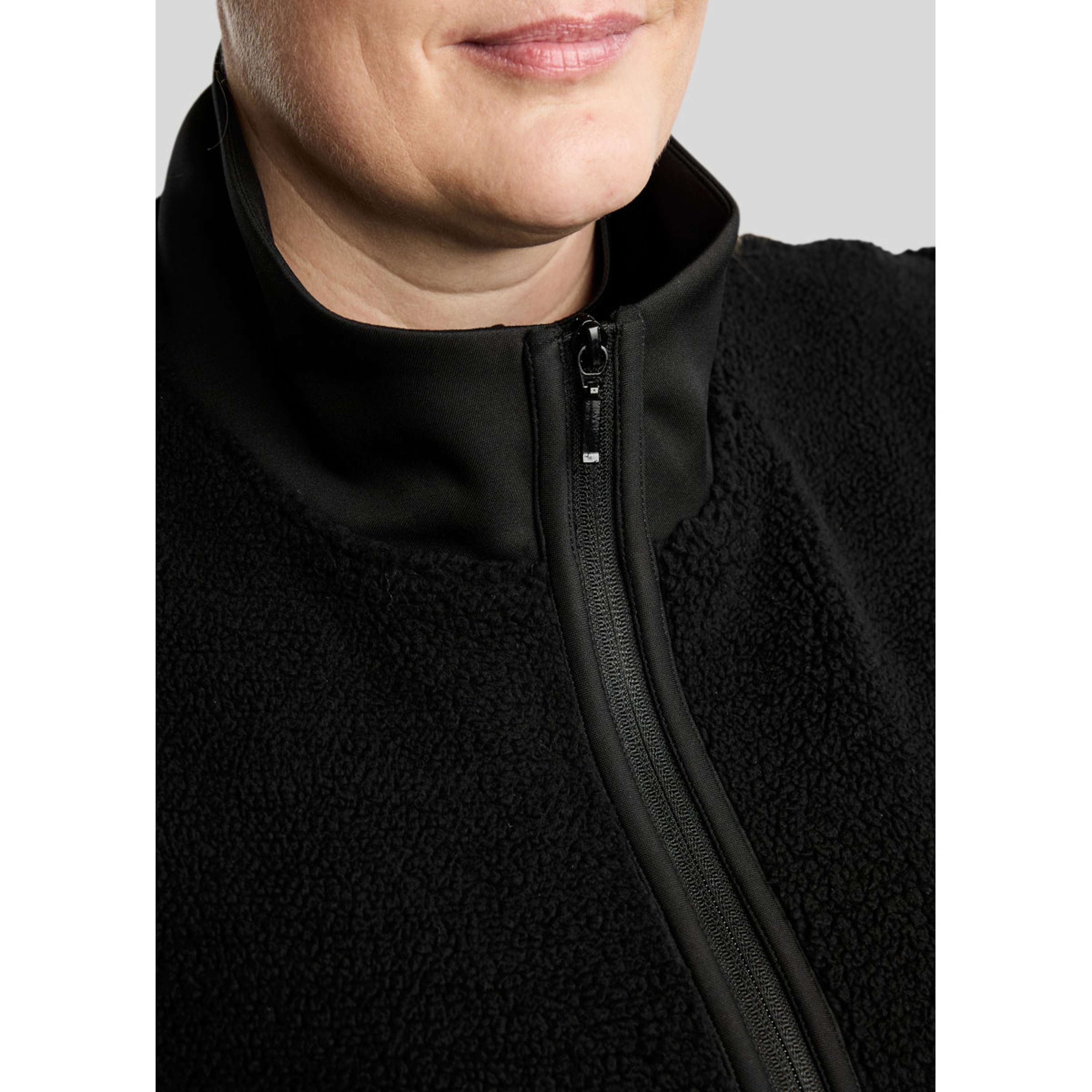 Montar Felpa con cappuccio e zip MoFia Curve Teddy Nero