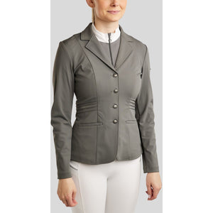 Montar Giacca da Competizione MoPearl Pintucks Gun Metal Crystals Grigio