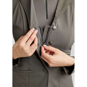 Montar Giacca da Competizione MoPearl Pintucks Gun Metal Crystals Grigio