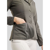 Montar Giacca da Competizione MoPearl Pintucks Gun Metal Crystals Grigio