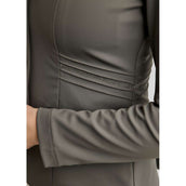 Montar Giacca da Competizione MoPearl Pintucks Gun Metal Crystals Grigio