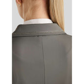 Montar Giacca da Competizione MoPearl Pintucks Gun Metal Crystals Grigio