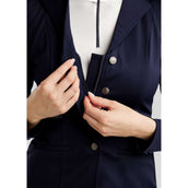 Montar Giacca da Competizione MoPearl Pintucks Gun Metal Crystals Navy