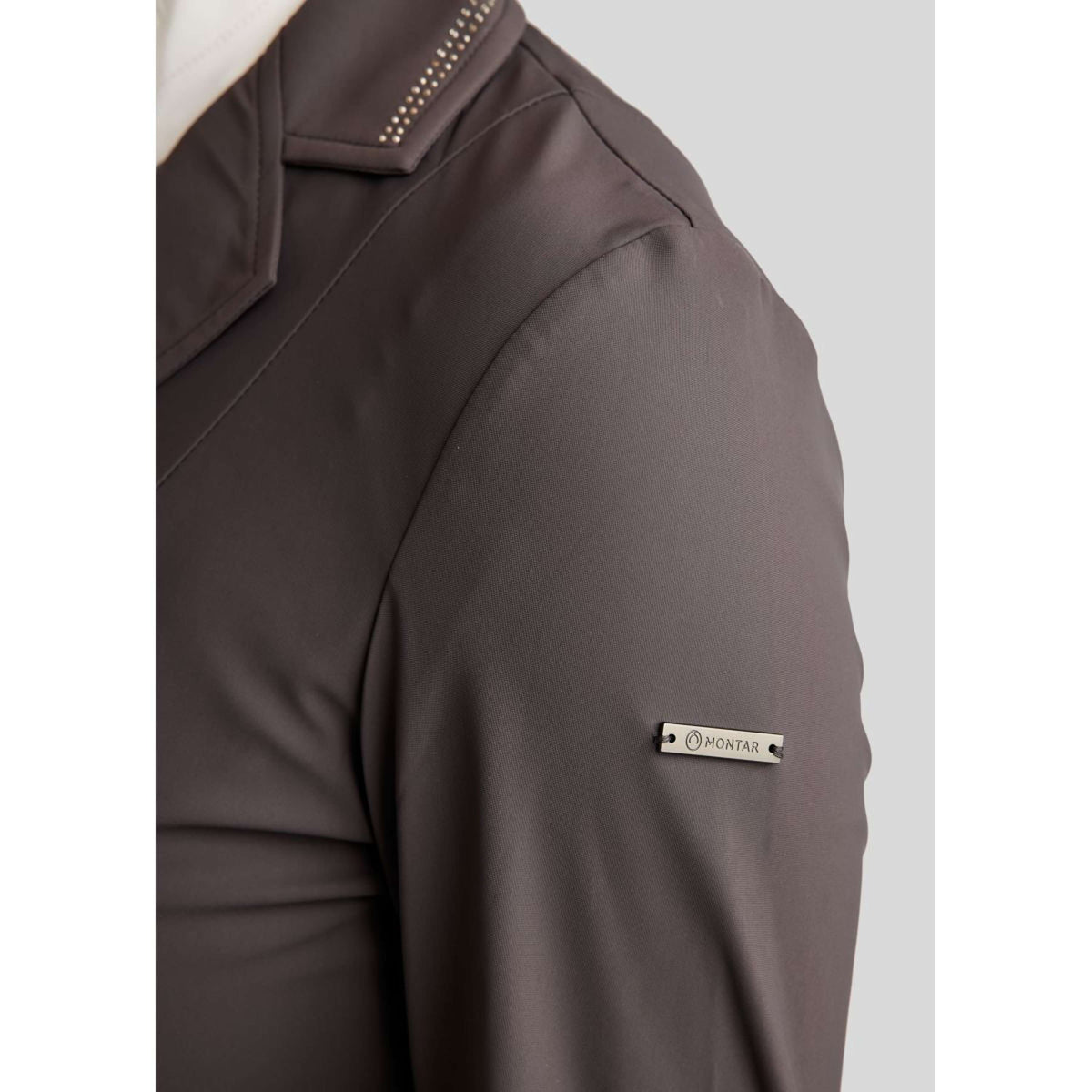 Montar Giacca da Competizione MoPearl Pintucks Gun Metal Crystals Slate Grey