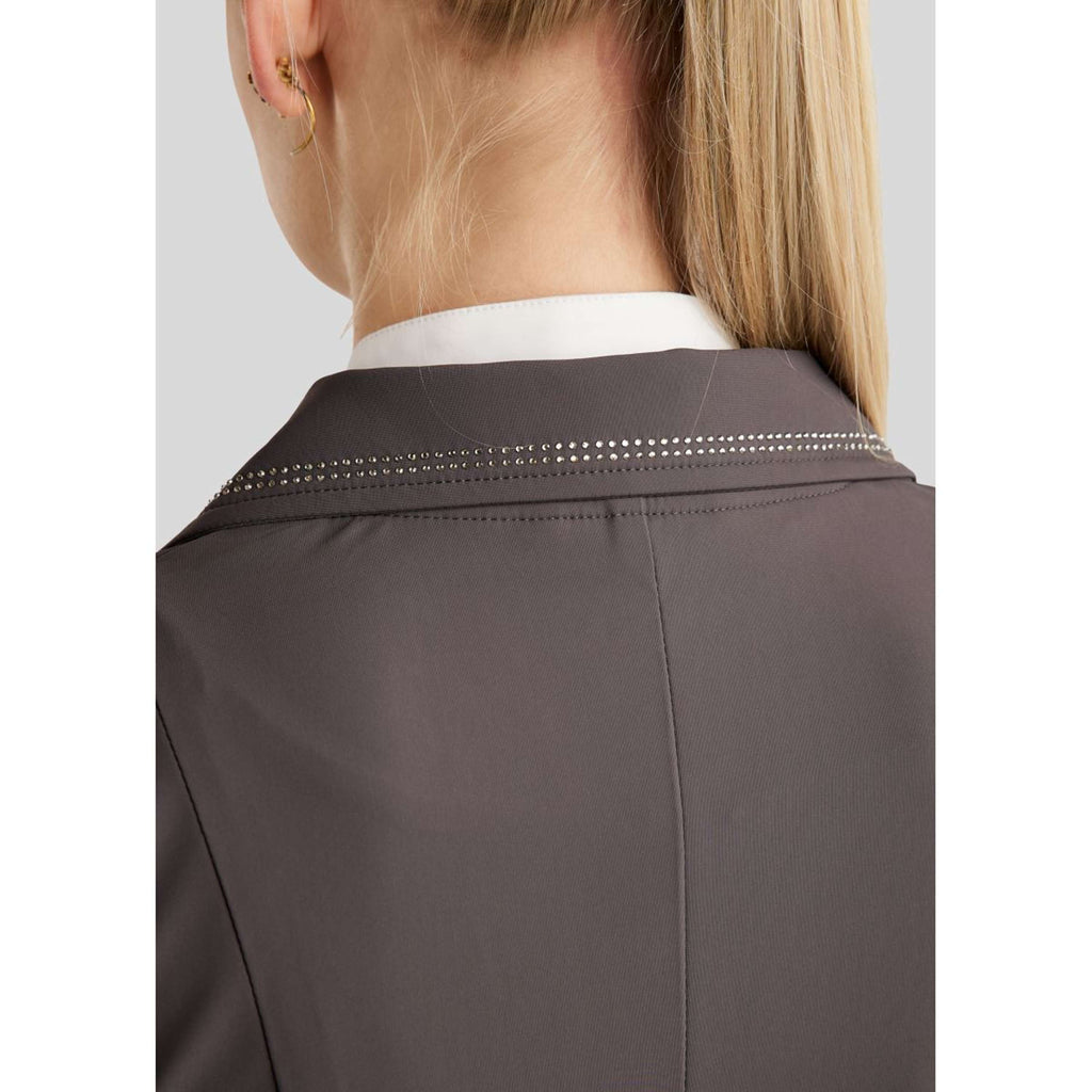 Montar Giacca da Competizione MoPearl Pintucks Gun Metal Crystals Slate Grey