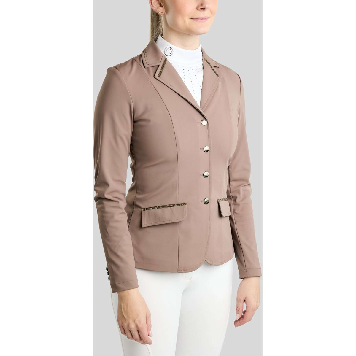 Montar Giacca da Competizione MoEve Golden Quartz Crystals Nougat Brown