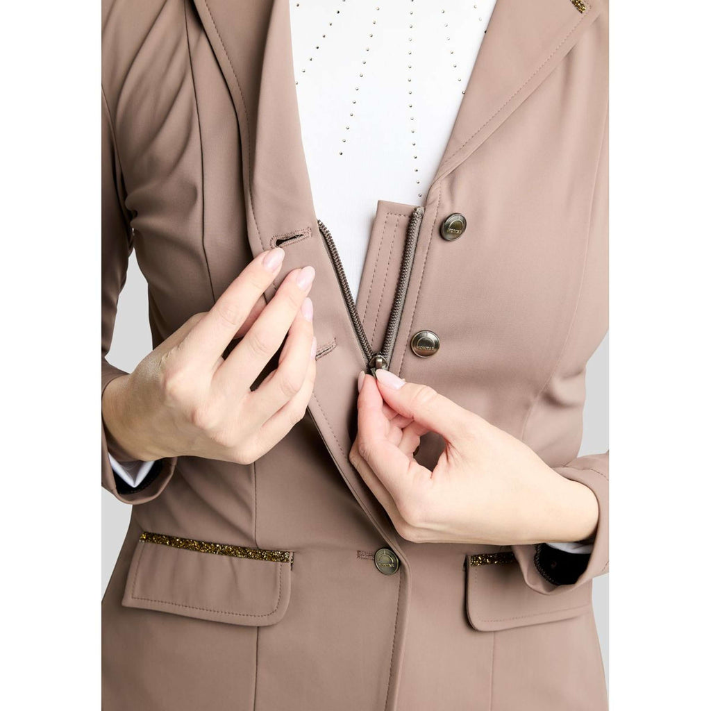 Montar Giacca da Competizione MoEve Golden Quartz Crystals Nougat Brown