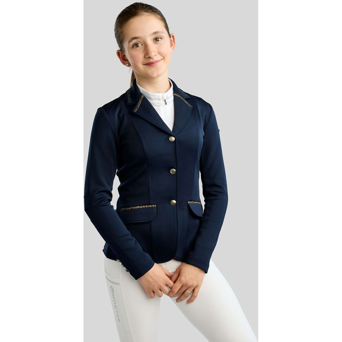 Montar Giacca da Competizione MoEve Golden Quartz Crystals Kids Navy